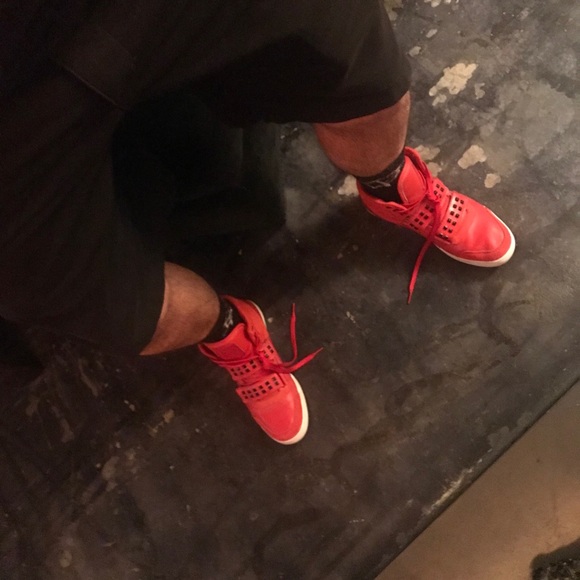 Dope! RED-Reebok high tops..size: 8.5. - Picture 5 of 7